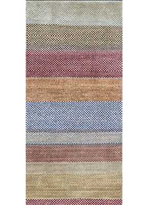 manchaha beige and brown wool and bamboo silk hand knotted Rug