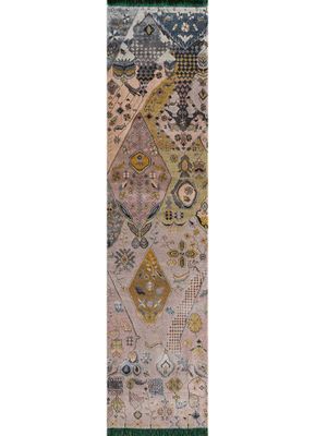 artisan originals gold wool and bamboo silk hand knotted Rug