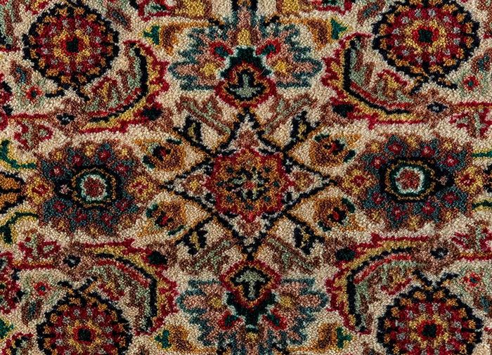 amani ivory wool hand knotted Rug - CloseUp