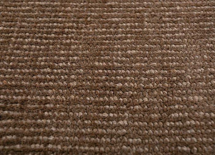 eron beige and brown jute and hemp hand loom Rug - CloseUp