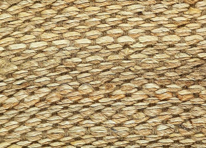 abrash beige and brown jute and hemp flat weaves Rug - CloseUp