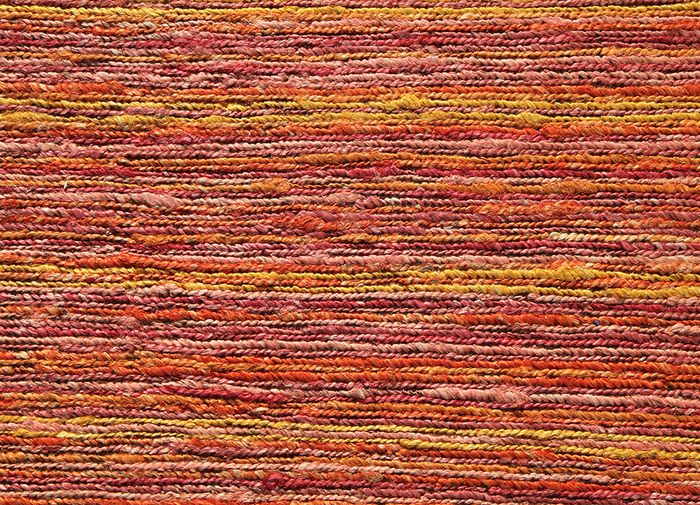 abrash red and orange jute and hemp flat weaves Rug - CloseUp