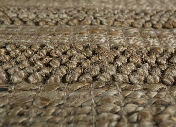 anatolia beige and brown jute and hemp flat weaves Rug - CloseUp