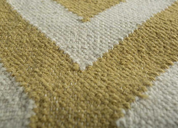 anatolia gold wool flat weaves Rug - CloseUp