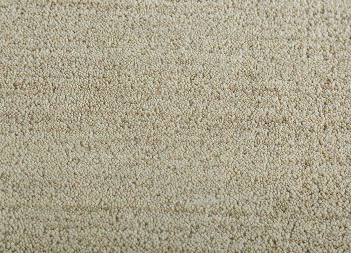eron beige and brown wool hand loom Rug - CloseUp