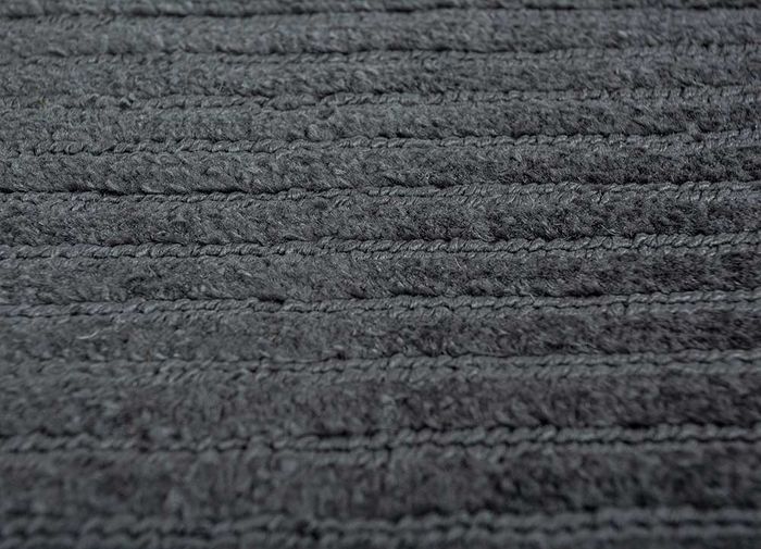 basis grey and black others hand loom Rug - CloseUp