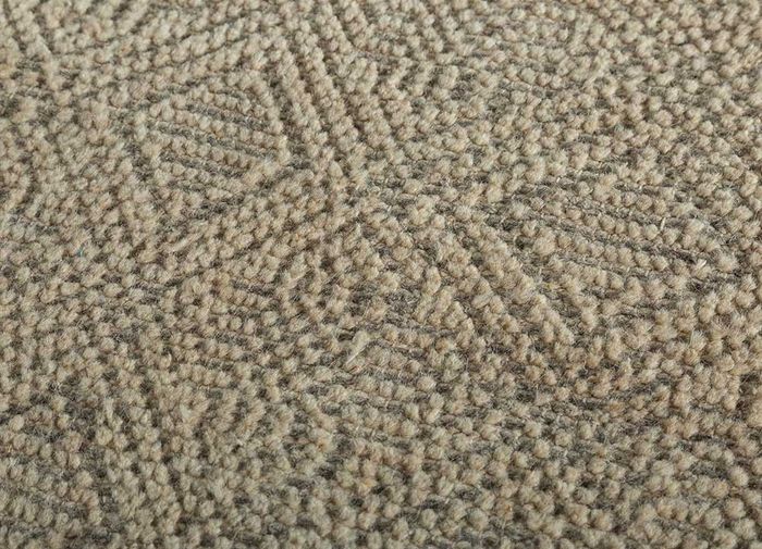 okaley beige and brown wool hand knotted Rug - CloseUp
