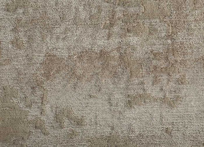 entropy ivory wool and bamboo silk hand knotted Rug - CloseUp
