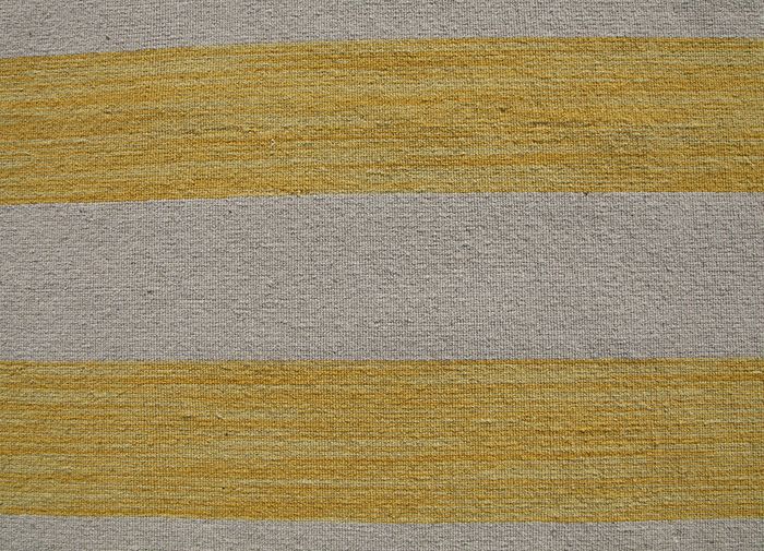 aqua gold wool flat weaves Rug - CloseUp