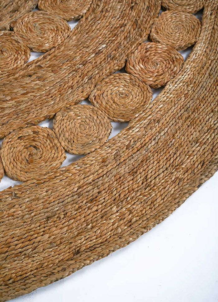 anatolia beige and brown jute and hemp flat weaves Rug - Corner