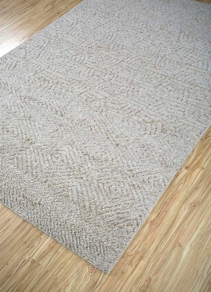 okaley beige and brown others hand knotted Rug - FloorShot