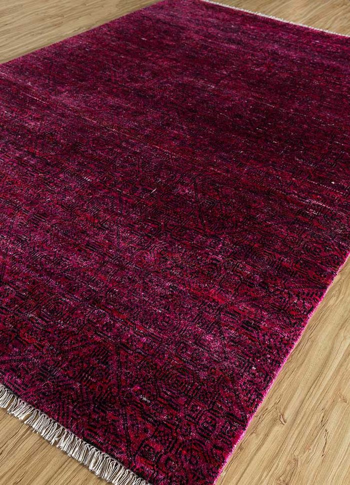 verna red and orange others hand knotted Rug - FloorShot
