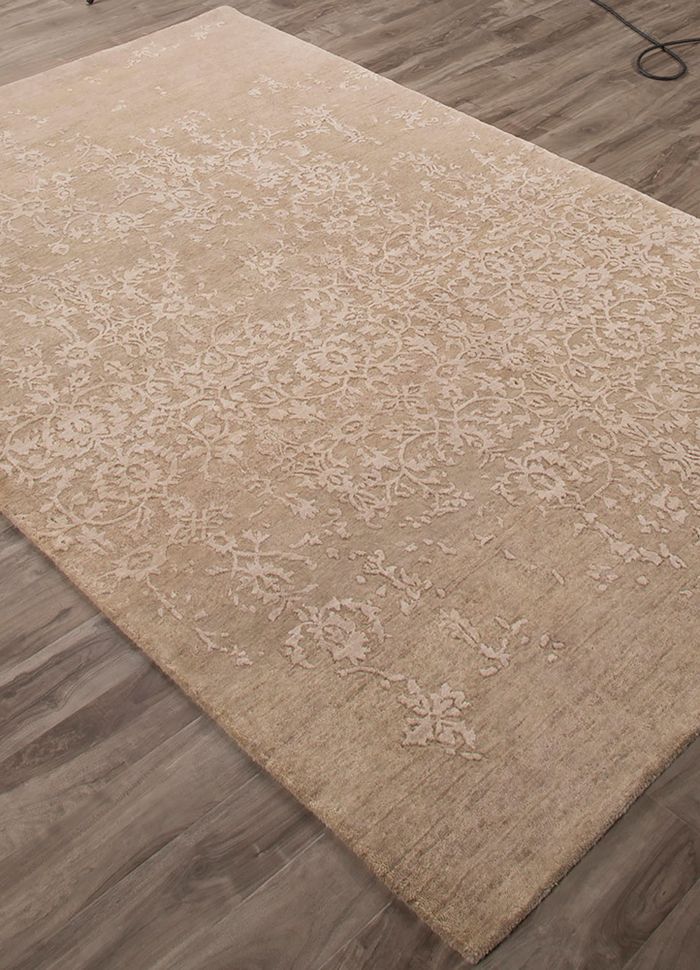 blithe ivory wool hand knotted Rug - FloorShot