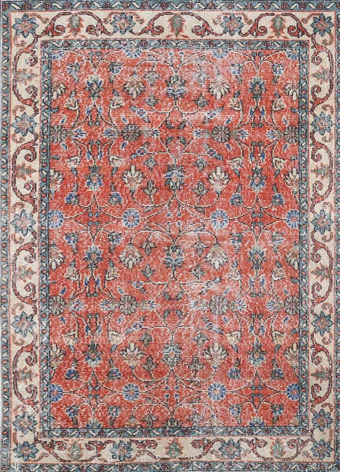 2x3' Wool Hand Knotted Rug, Red/Navy/Gold w Pad – furniturebrokerslakeway