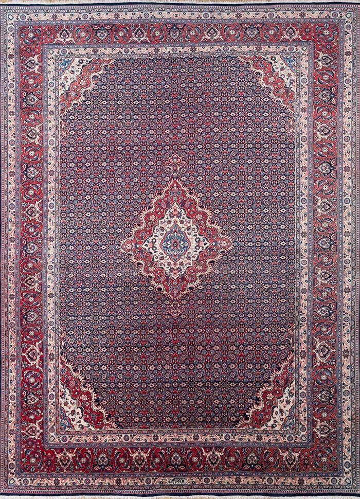 Aalam Blue Hand Knotted Wool Rugs Pae4408 Jaipur Rugs USA