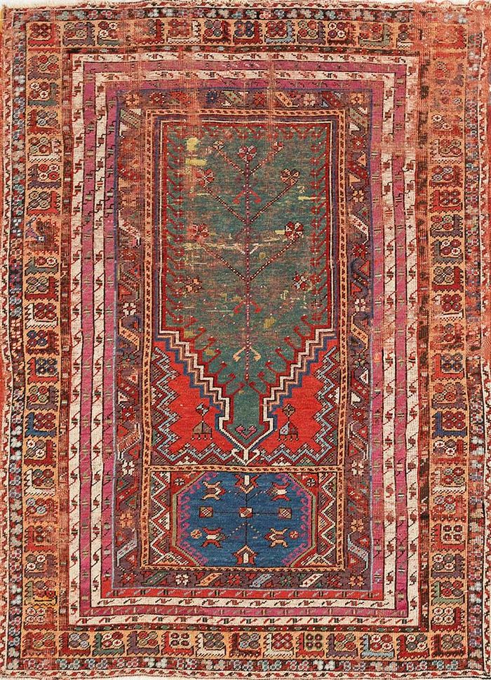 Nayaab Red and Orange Flat Weaves Wool Rugs Paem1260 Jaipur Rugs