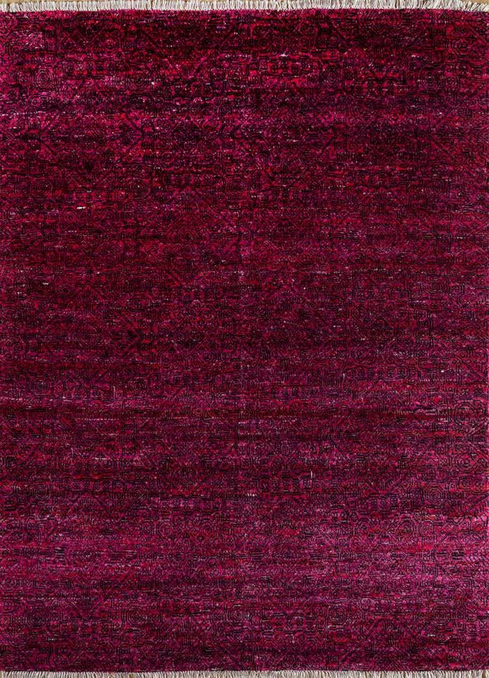 verna red and orange others hand knotted Rug - HeadShot