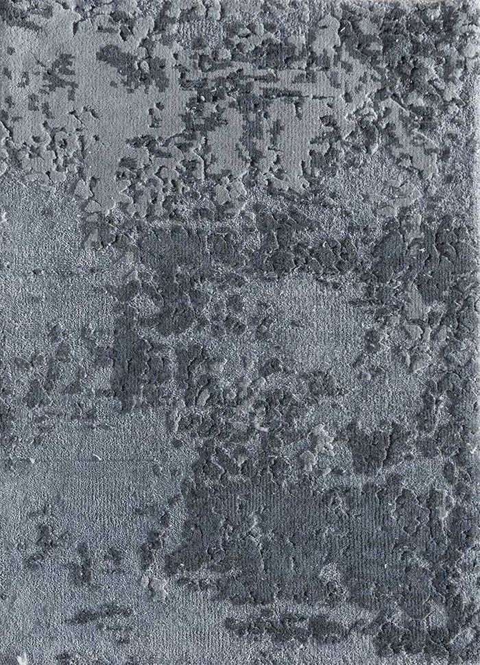 entropy blue others hand knotted Rug - HeadShot