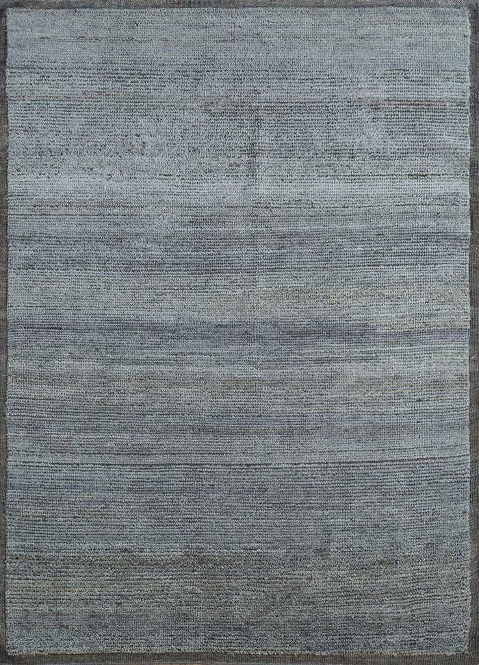 manifest grey and black wool hand knotted Rug - HeadShot