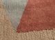 come around red and orange wool and viscose hand tufted Rug - CloseUp