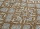 okaley beige and brown wool and bamboo silk hand knotted Rug - CloseUp