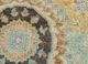 someplace in time beige and brown wool hand knotted Rug - CloseUp