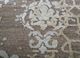 inde rose beige and brown wool and silk hand knotted Rug - CloseUp