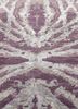 chaos theory by kavi pink and purple wool and bamboo silk hand knotted Rug - CloseUp