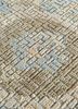 blithe blue wool and silk hand knotted Rug - CloseUp