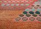 manchaha red and orange wool and bamboo silk hand knotted Rug - CloseUp