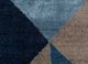 geode blue wool and bamboo silk hand knotted Rug - CloseUp