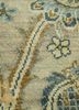 far east gold wool and silk hand knotted Rug - CloseUp
