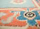 erbe blue wool hand knotted Rug - CloseUp