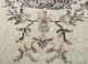 vintage green wool hand knotted Rug - CloseUp