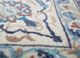 aalam blue wool and silk hand knotted Rug - CloseUp
