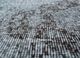 lacuna grey and black wool hand knotted Rug - CloseUp