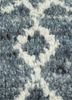 zuri blue wool hand knotted Rug - CloseUp