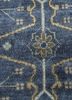liberty blue wool hand knotted Rug - CloseUp