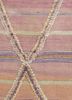 zuri pink and purple wool hand knotted Rug - CloseUp