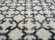 revolution grey and black wool hand knotted Rug - CloseUp