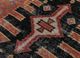 revolution red and orange wool hand knotted Rug - CloseUp