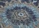 tabreez blue wool hand knotted Rug - CloseUp