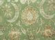 aurora green wool and silk hand knotted Rug - CloseUp