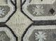 bedouin ivory wool and viscose flat weaves Rug - CloseUp