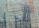 unstring by kavi blue wool and bamboo silk hand knotted Rug - CloseUp
