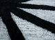cascade grey and black wool and viscose hand tufted Rug - CloseUp