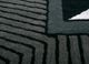 archetype grey and black wool and viscose hand tufted Rug - CloseUp