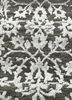 blithe grey and black wool and viscose hand knotted Rug - CloseUp
