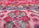 lacuna red and orange wool hand knotted Rug - CloseUp