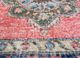 kilim pink and purple wool hand knotted Rug - CloseUp